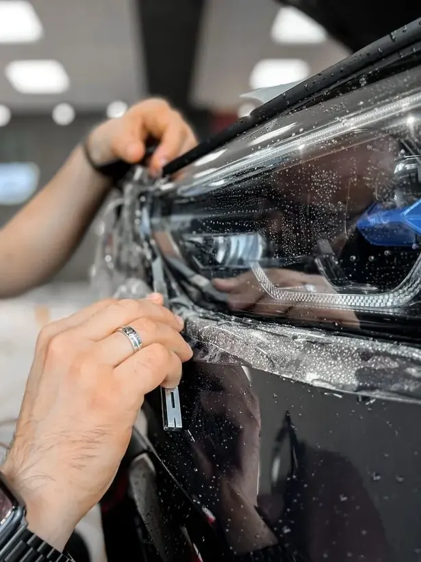 Paint protection film application